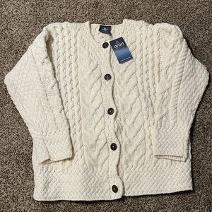 Aran Wool Cardigan